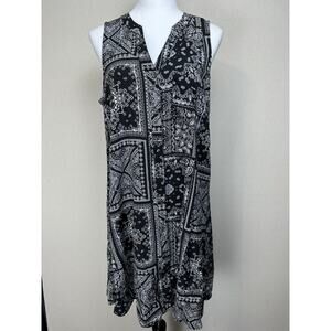 J For Justify Bandanna Print Sundress 1X Lightweight & Breezy Whimsy